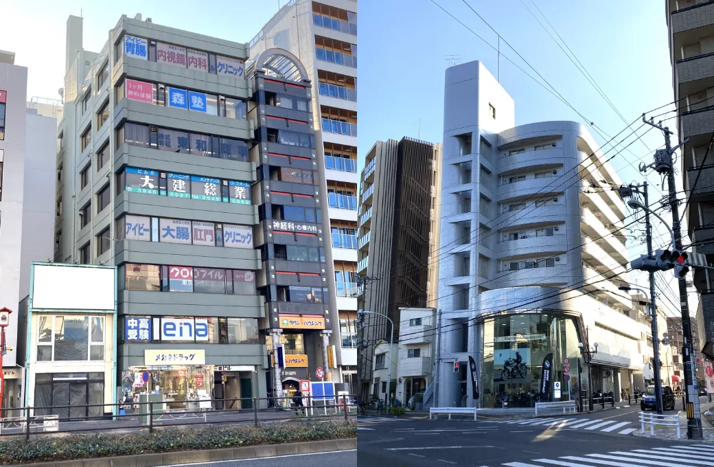 オフィス街の様子